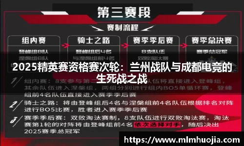 2025精英赛资格赛次轮：兰州战队与成都电竞的生死战之战